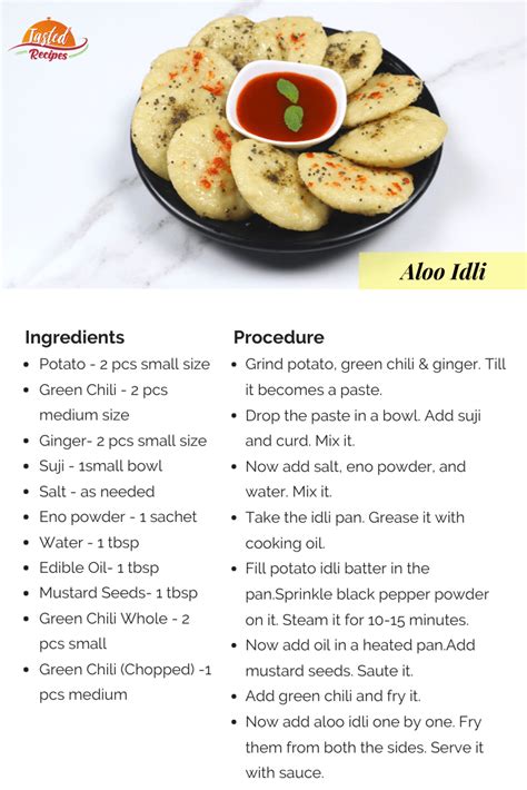 Instant Aloo Idli Recipe Tasted Recipes Recipe In 2020 Recipes