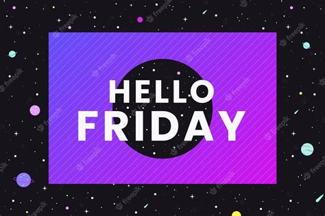 Free Vector Friday Background