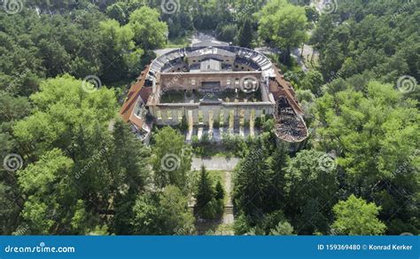 Borne Sulinowo The Officer`s Home From The Bird`s Eye View Stock