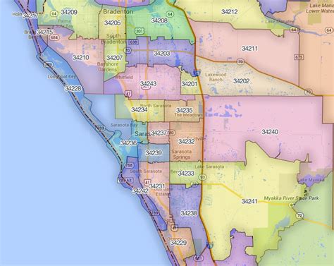 Southwest Florida Zip Code Map Interactive Map