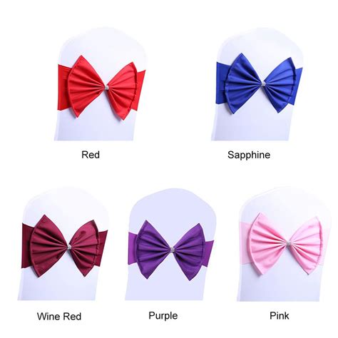 See more ideas about chair sashes, chair sash, diy chair sashes. 10pcs/lot Wedding Party Chair Cover Bow Band Sashes With ...