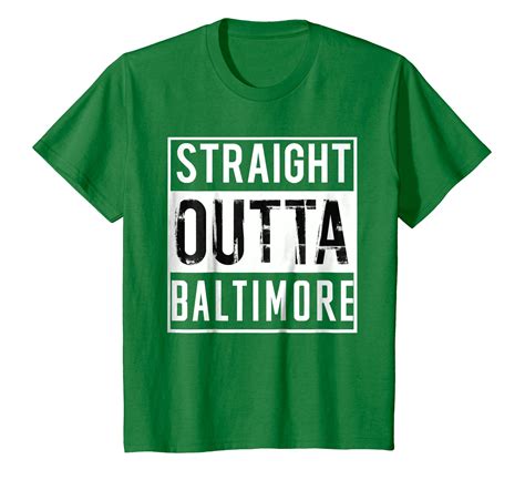 Straight Outta Baltimore Shirt For Menwomen T Shirt 4lvs