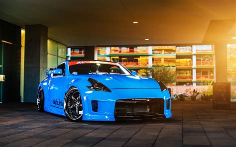 Wallpaper Nissan 370z Blue Car Light 2560x1600 Hd Picture Image