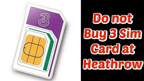Locate and/or write down your sim card number. Do not Buy 3 Sim Card at Heathrow - YouTube