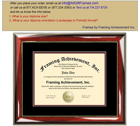 You may only buy one or two diploma frames for yourself over the course of your lifetime, so spend the money and find the frame you will be proud to display in. Certificate Frame University Diploma Frames High School ...