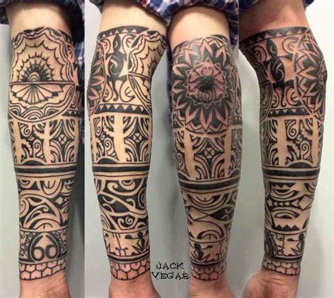 Half Sleeve Maori Tattoo Best Tattoo Ideas Gallery