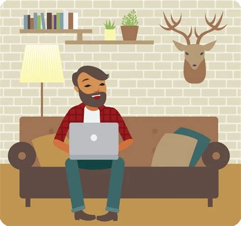 Work From Home Stock Vectors Royalty Free Work From Home Illustrations