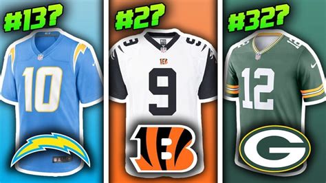 10 Best Nfl Jerseys Of All Time Seriable