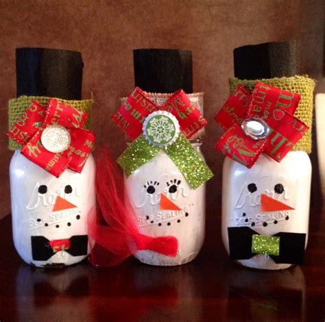 Mason Jar Snowmen Diy Crafts Crafts Christmas Crafts