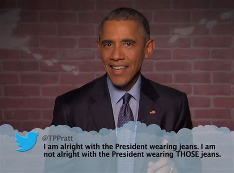 Barack Obama From Celebrity Mean Tweets From Jimmy Kimmel Live E News