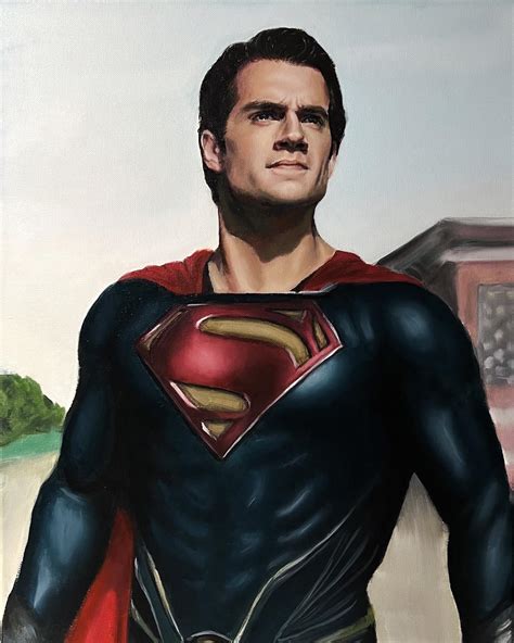 Just Completed My Superman Oil Painting 🎨 Rsuperman
