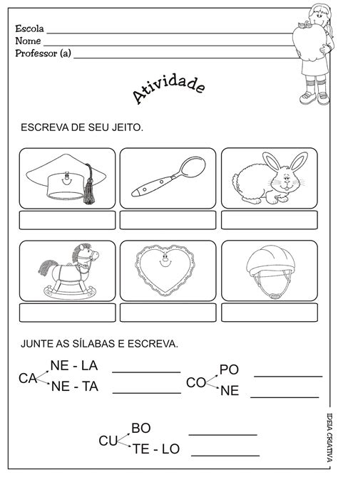 Atividade Letra C 1º Ano Ideia Criativa Gi Carvalho Educação Infantil