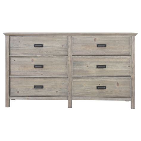 The manchester rustic gray 7 drawer dresser has tall, deep drawers providing lots of storage space. Gilford 6 Drawer Dresser - Rustic Gray - Threshold ...
