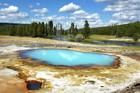 Biscuit Basin At Yellowstone National Park Photograph By Mountain Sky