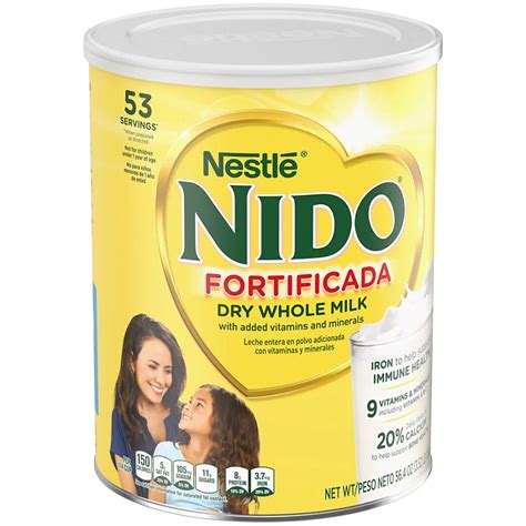 Nestle Nido Fortificada Dry Whole Milk Powdered Drink Mix Shop Milk