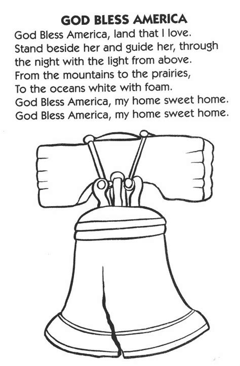 ️god Bless The Usa Coloring Pages Free Download