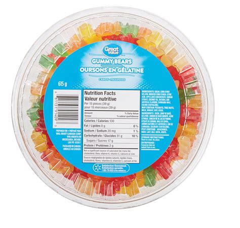 Great Value Gummy Bears Candy Walmart Canada