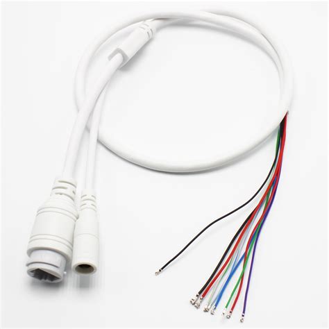 Lan Cable 9 Pin Ip Camera Module Network Cable Pigtail 11 Pin For Poe