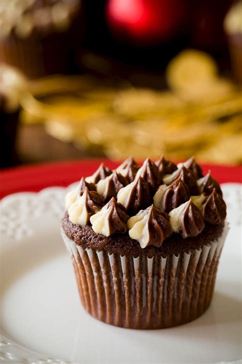 More images for chocolate cupcake » Chocolate Eggnog Christmas Cupcakes | Cupcake Project