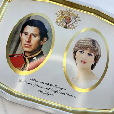 princess diana and prince charles tray royal wedding commemorative july 29 1981 12 00 picclick