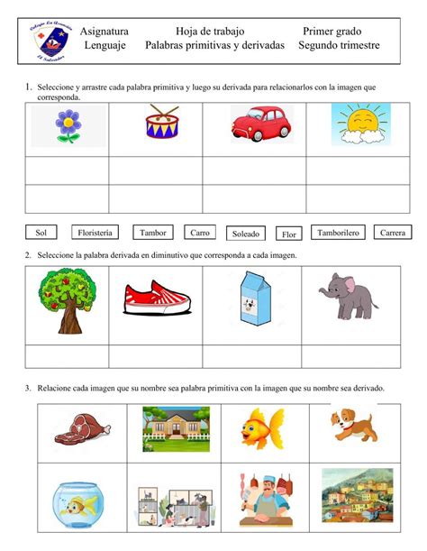 A Worksheet With Pictures And Words On It