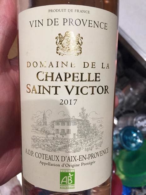 2017 Les Vins Breban Coteaux Daix En Provence Domaine De La Chapelle