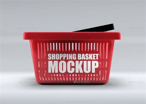 Kraft card is already placed in the mockup artwork. Shopping Basket Mock-Up by L5Design | GraphicRiver