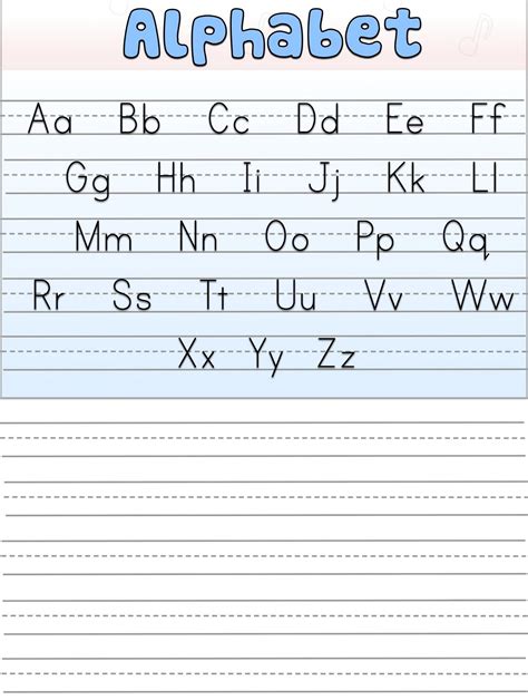 English Alphabet Worksheet For Kindergarten Alphabet Writing