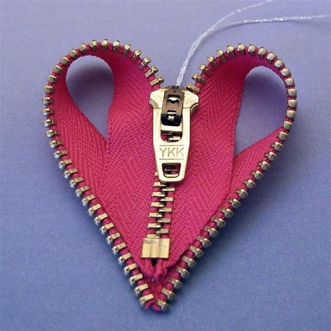 Free Shipping This Week Bright Pink Zipper Heart Ornament And