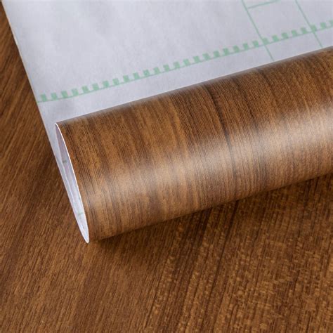 Buy Brown Wood Grain Wallpaper Faux Walnut Wood Contact Paper Self