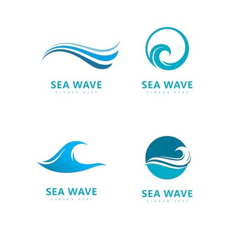 Premium Vector Wave Logo Symbol Water Wave Vector Illustration Design