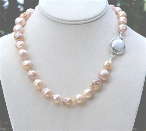 Large Baroque Pearl Necklace Mother Of The By Zenialisjewelry