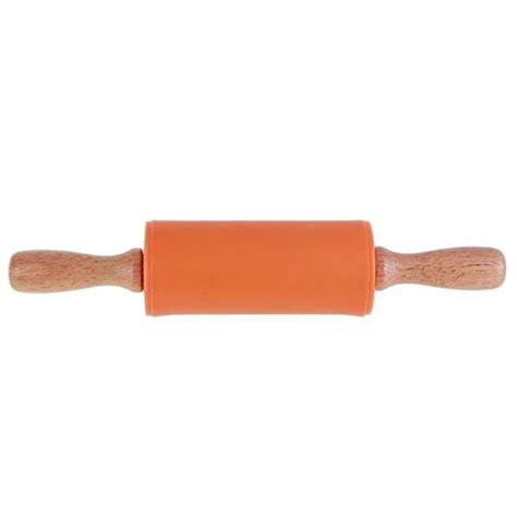 Buy Petsdelite Non Stick Rolling Pin Wooden Handle Silicone Rolling