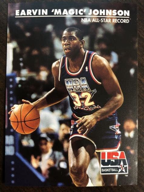 1992 Skybox Dream Team Basketball Magic Johnson “nba All Star Record