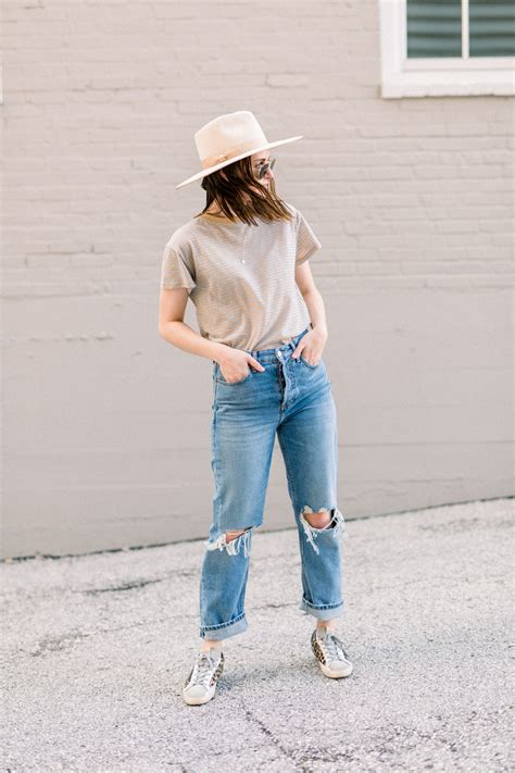 3 ways to style dad jeans outfit ideas oh darling blog