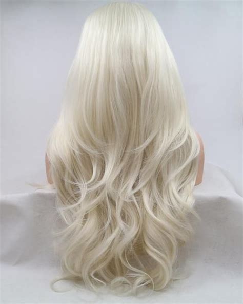 Platinum Blonde Synthetic Lace Front Wigs Wt Platinum Blonde Hair