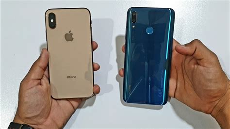 It also comes with hexa core cpu and runs on ios. iPhone XS vs Huawei Y9 2019 - Speed Test! (4K) - YouTube
