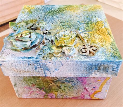 Altered Multi Media Box Decorative Boxes Box Handmade