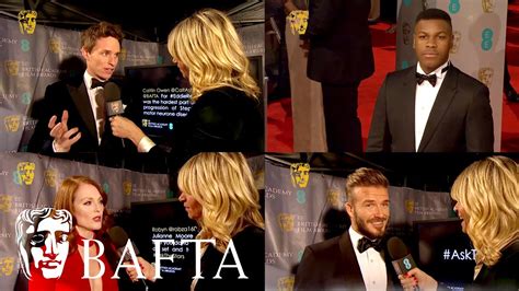 Stars On The Red Carpet At The Bafta Film Awards In 2015 Youtube