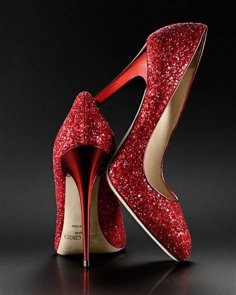 Jimmy Choo Red Sparkle Pumps My Wedding Shoes Count On It 2354983