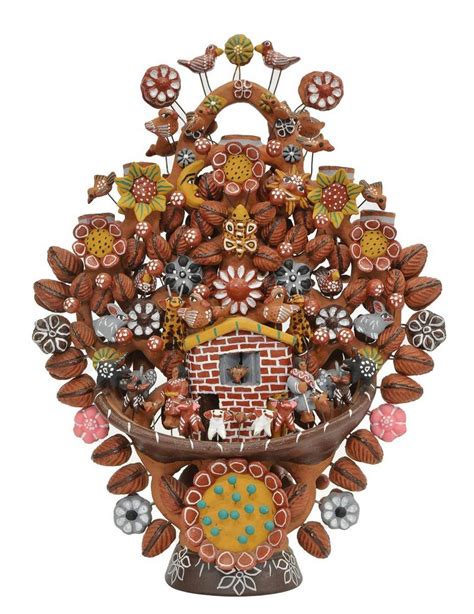 Sold Price Mexican Folk Art Two Sided Tree Of Life