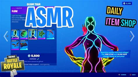 Asmr Fortnite Gleam Team Skins Are Back Daily Item Shop Update 🎮