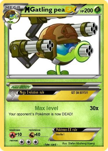 Pokémon Gatling Pea 173 173 Max Level My Pokemon Card