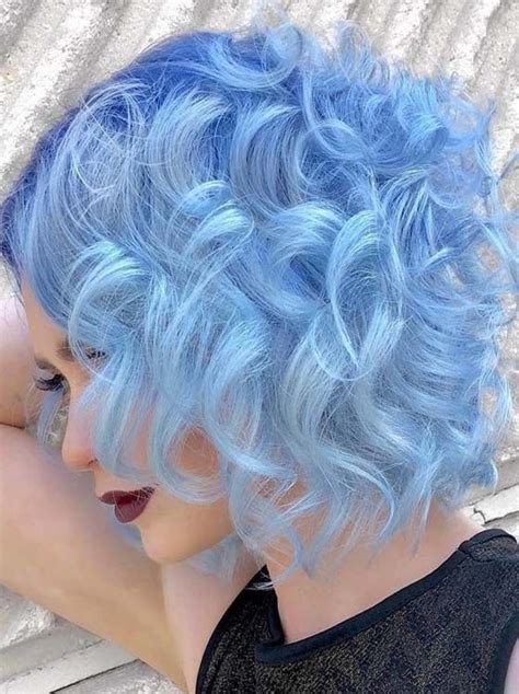 Attention Catching Sky Blue Hair Colors For Short Hair Baby Blue Hair