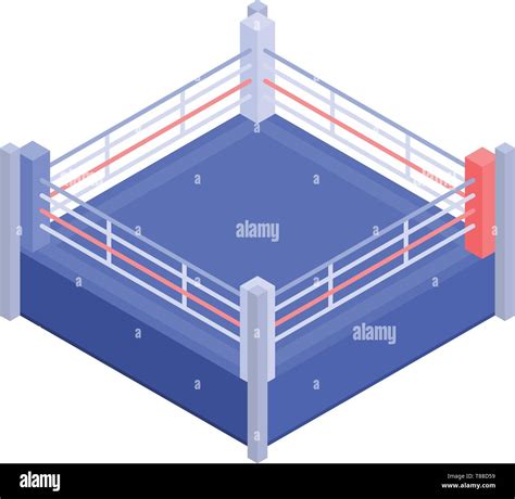 Boxing Ring Icon Isometric Style Stock Vector Image And Art Alamy