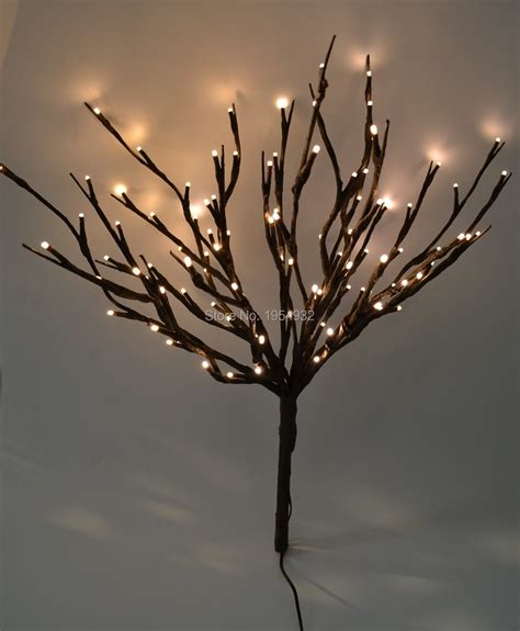 Led Lighted Twig Branches 100 Led Pre Light Twig Branch Artificial Tree