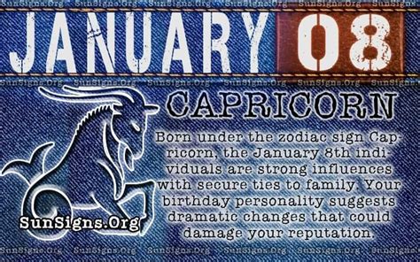 January 8 Zodiac Horoscope Birthday Personality Sunsignsorg