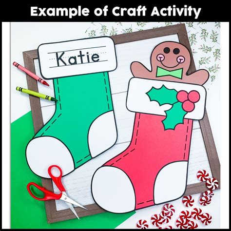 Stocking Name Craft Activity Crafty Bee Creations