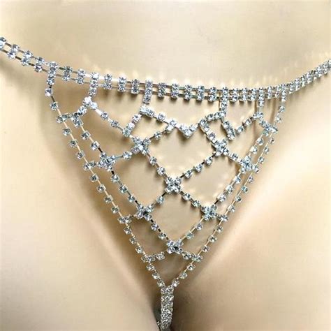 Stonefans Sexy Waist Body Chain Crystal Underwear Jewelry For Women