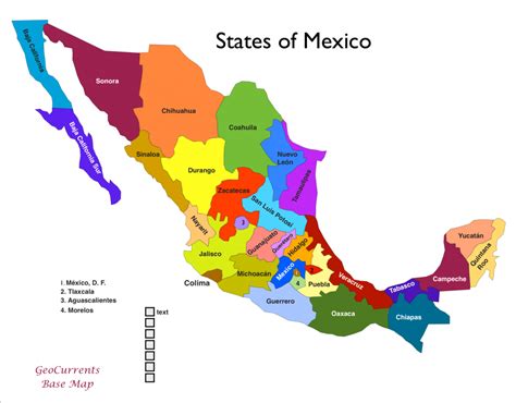 Mexico State Bing Images States Of Mexico Mexico Map Us States
